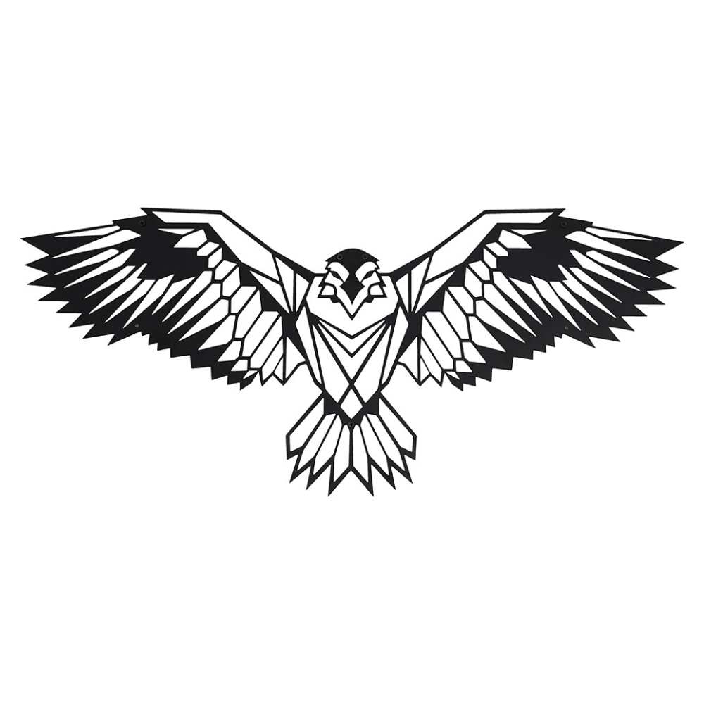 Metall Deko für die Wand | 80 x 35 cm | Adler | Metall Dekoration - Hansmeier