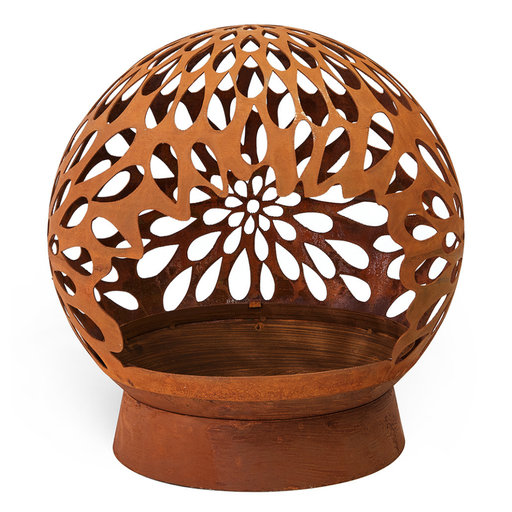 Hansmeier Feuerschale | 52 x 52 x 40 cm | Regentropfen - Hansmeier