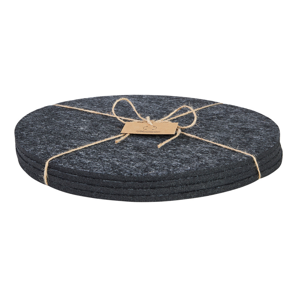 Untersetzer | Dunkelgrau | 4er Set | 30 cm - Hansmeier