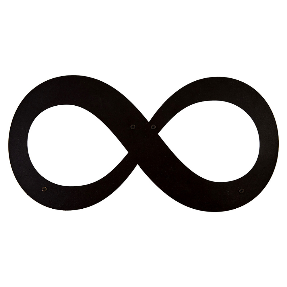 Wanddeko aus Metall | 40 x 20 cm | Unendlich | Metalldeko Industrial - Hansmeier