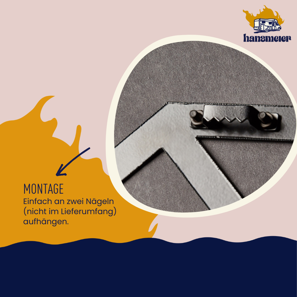 Wanddeko aus Metall | 42 x 48 cm | Diamant | Metalldeko Industrial - Hansmeier