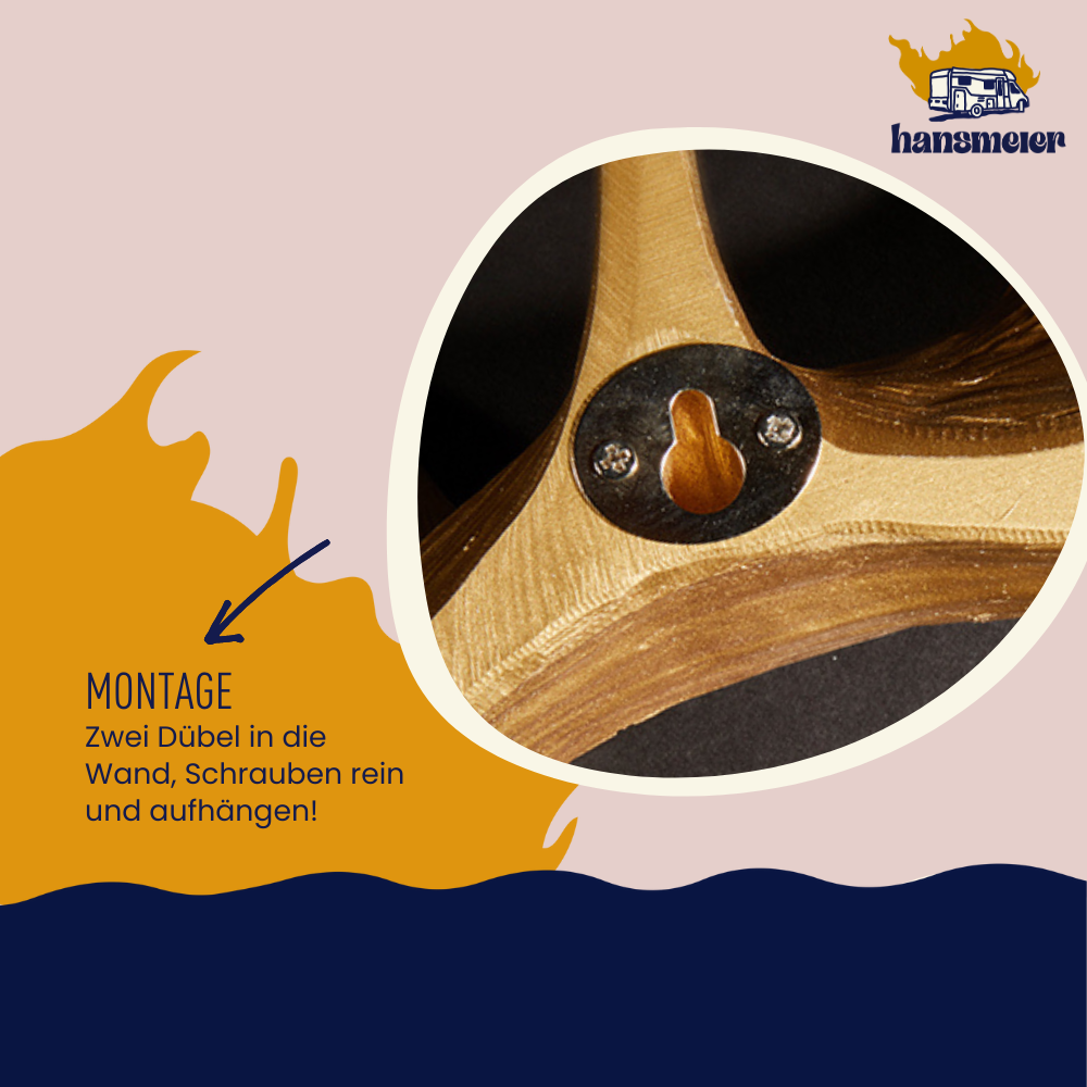 Geweih Garderobe | 49 cm | Gold | Kleiderhaken - Hansmeier