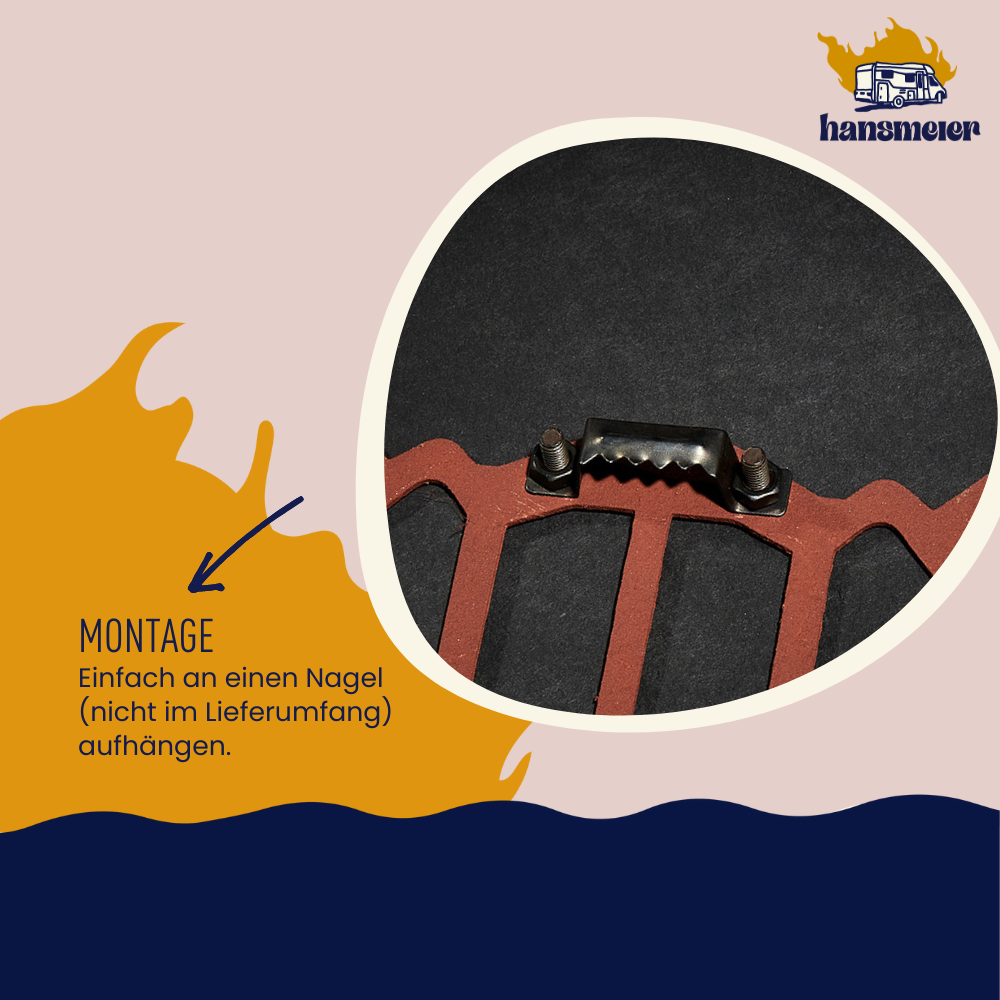 Wanddeko aus Metall | 75 x 75 cm | Rost | Hirsch Geweih - Hansmeier