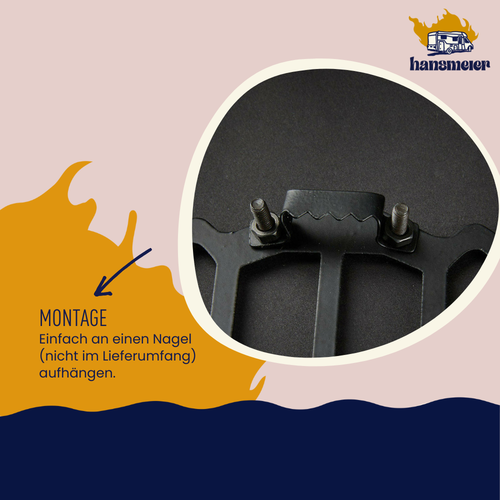 Wanddeko aus Metall | 75 x 75 cm | Hirschkopf Geweih - Hansmeier