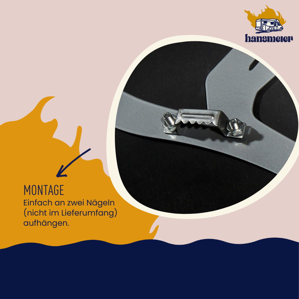 Wanddeko aus Metall | 42 x 47 cm | Hirsch Silber - Hansmeier