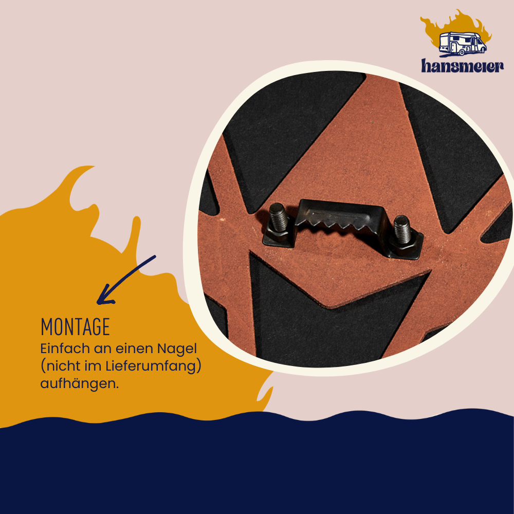 Wanddeko aus Metall | 42 x 50 cm | Löwe Rost - Hansmeier