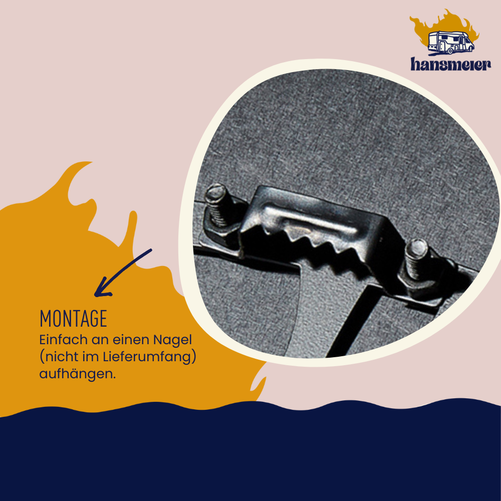 Wanddeko aus Metall | 40 x 40 cm | Peace | Metalldeko Industrial - Hansmeier