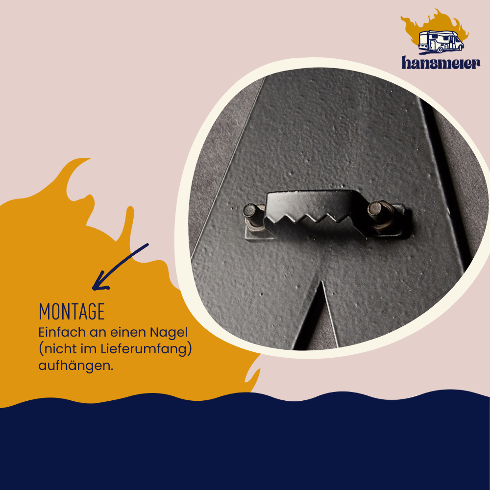 Wanddeko aus Metall | 37 x 39 cm | Stern | Metalldeko Industrial - Hansmeier