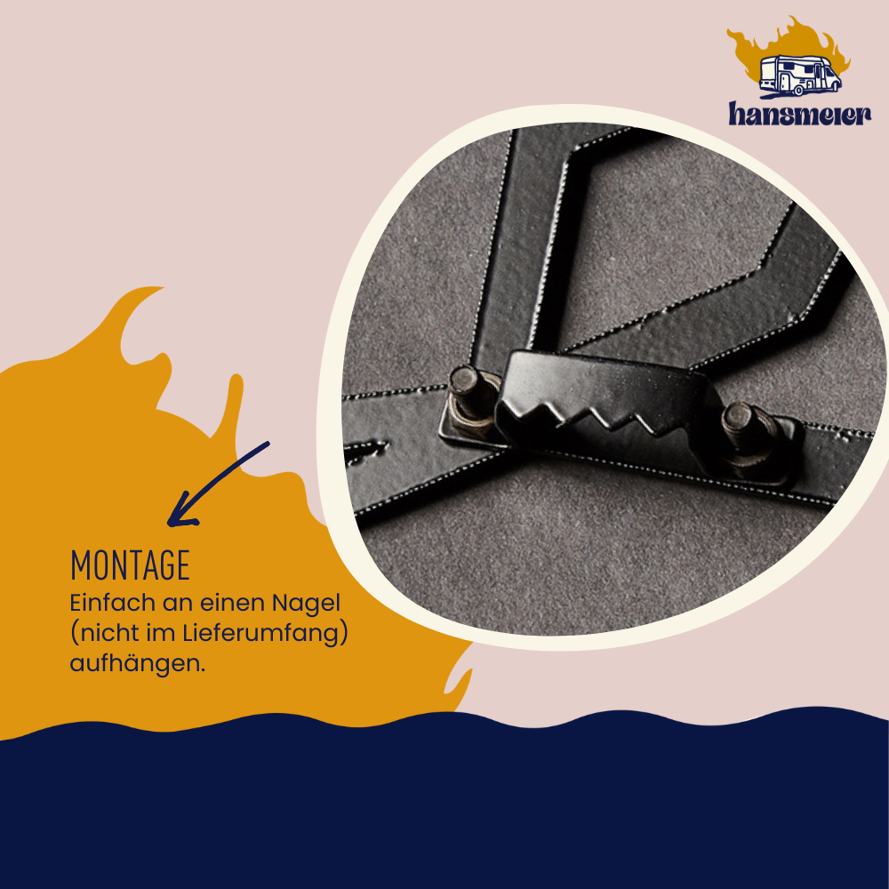 Metall Deko für die Wand | 56 x 81 cm | Wolf XXL | Metall Dekoration - Hansmeier