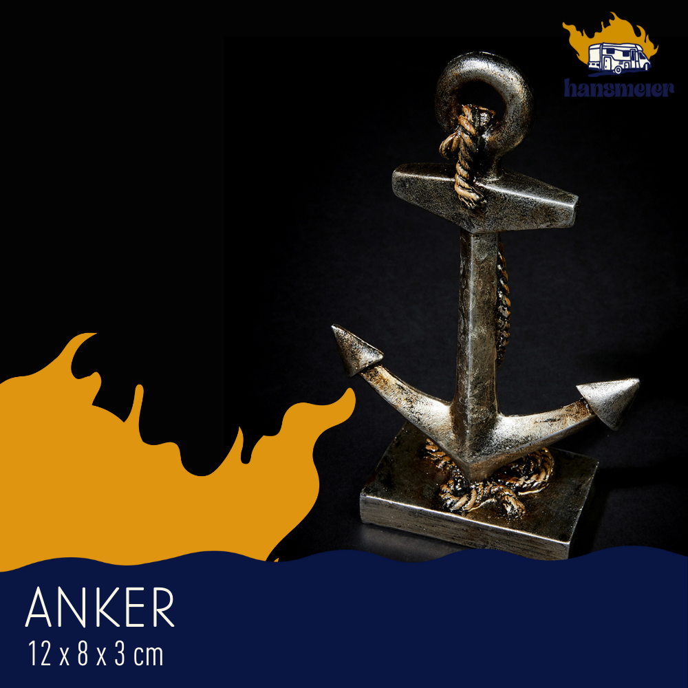 Statue Anker - maritime-Deko - 12 x 8 x 3 cm - Hansmeier 